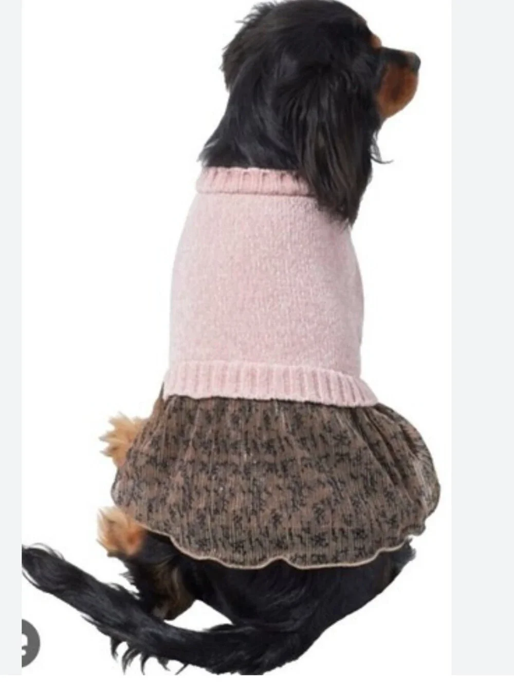 Pink Tutu Sweater Dress For Dogs Sz XXL
